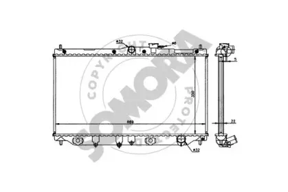 Радиатор, охлаждение двигателя SOMORA купить