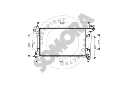 Радиатор, охлаждение двигателя SOMORA купить