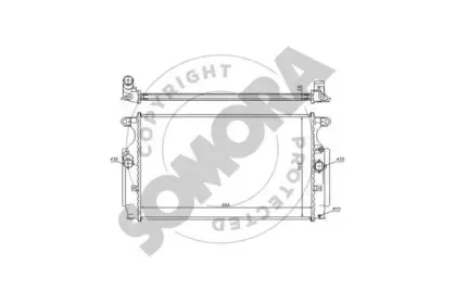 Радиатор, охлаждение двигателя SOMORA купить