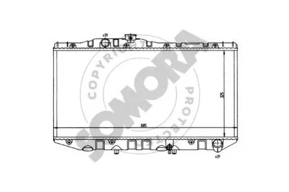 Радиатор, охлаждение двигателя SOMORA купить