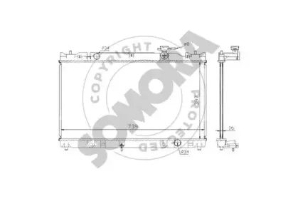 Радиатор, охлаждение двигателя SOMORA купить