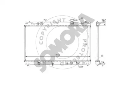 Радиатор, охлаждение двигателя SOMORA купить