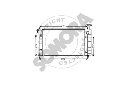 Радиатор, охлаждение двигателя SOMORA купить