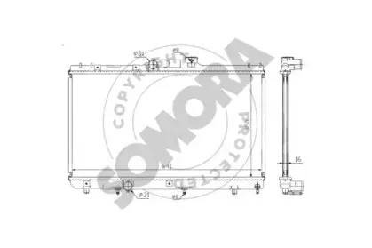 Радиатор, охлаждение двигателя SOMORA купить