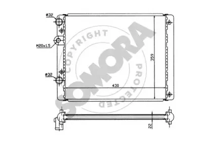 Радиатор, охлаждение двигателя SOMORA купить
