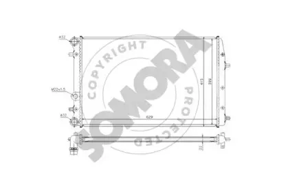 Радиатор, охлаждение двигателя SOMORA купить