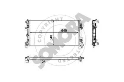 Радиатор, охлаждение двигателя SOMORA купить