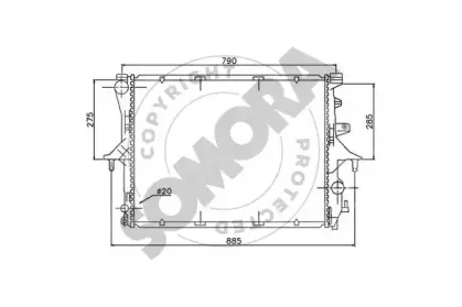 Радиатор, охлаждение двигателя SOMORA купить