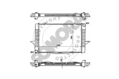 Радиатор, охлаждение двигателя SOMORA купить