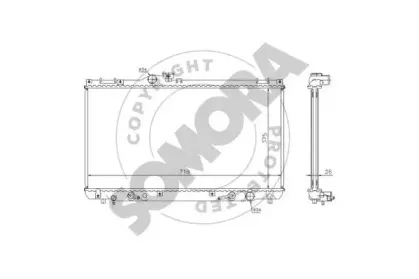 Радиатор, охлаждение двигателя SOMORA купить
