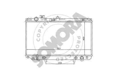 Радиатор, охлаждение двигателя SOMORA купить