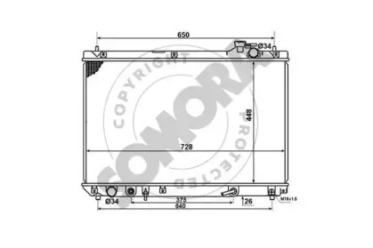 Радиатор, охлаждение двигателя SOMORA купить
