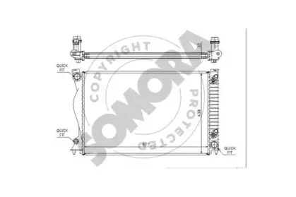 Радиатор, охлаждение двигателя SOMORA купить