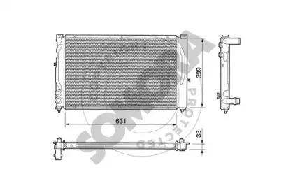 Радиатор, охлаждение двигателя SOMORA купить