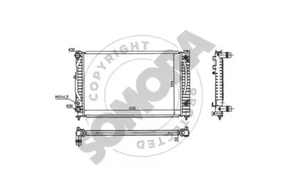 Радиатор, охлаждение двигателя SOMORA купить
