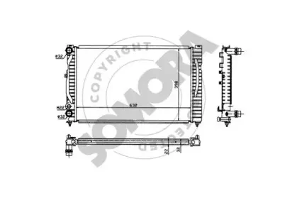 Радиатор, охлаждение двигателя SOMORA купить