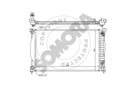 Радиатор, охлаждение двигателя SOMORA купить