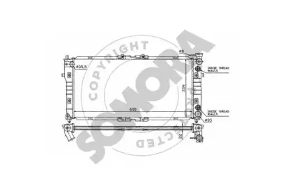 Радиатор, охлаждение двигателя SOMORA купить