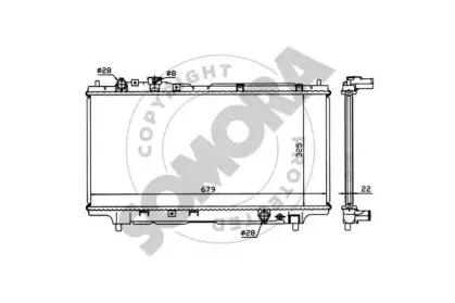 Радиатор, охлаждение двигателя SOMORA купить