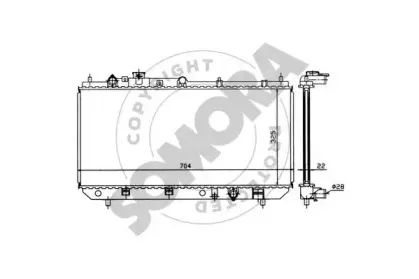 Радиатор, охлаждение двигателя SOMORA купить