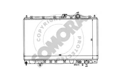 Радиатор, охлаждение двигателя SOMORA купить