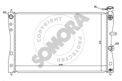 Радиатор, охлаждение двигателя SOMORA купить