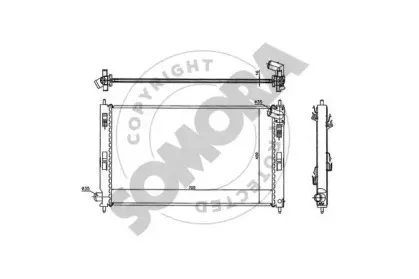 Радиатор, охлаждение двигателя SOMORA купить