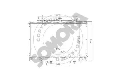 Радиатор, охлаждение двигателя SOMORA купить