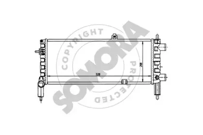 Радиатор, охлаждение двигателя SOMORA купить