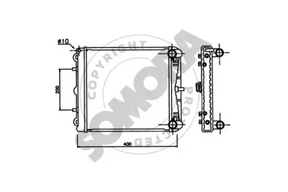 Радиатор, охлаждение двигателя SOMORA купить