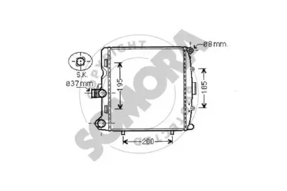 Радиатор, охлаждение двигателя SOMORA купить