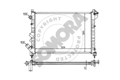 Радиатор, охлаждение двигателя SOMORA купить