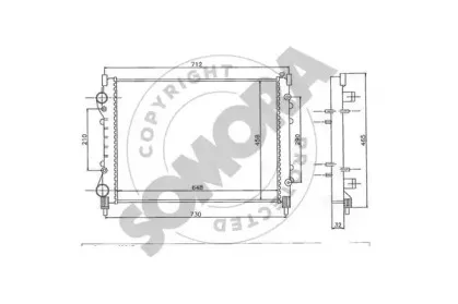 Радиатор, охлаждение двигателя SOMORA купить