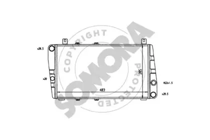 Радиатор, охлаждение двигателя SOMORA купить