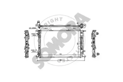 Радиатор, охлаждение двигателя SOMORA купить