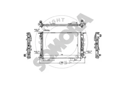 Радиатор, охлаждение двигателя SOMORA купить