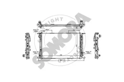 Радиатор, охлаждение двигателя SOMORA купить