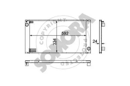 Радиатор, охлаждение двигателя SOMORA купить