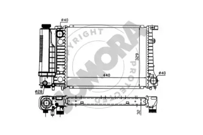 Радиатор, охлаждение двигателя SOMORA купить