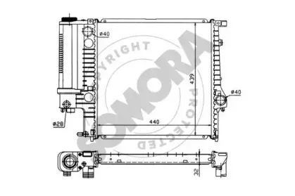 Радиатор, охлаждение двигателя SOMORA купить