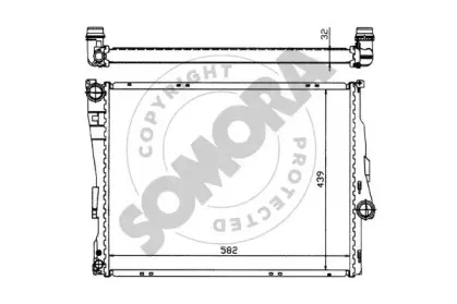 Радиатор, охлаждение двигателя SOMORA купить