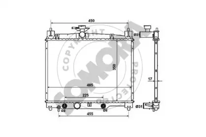 Радиатор, охлаждение двигателя SOMORA купить