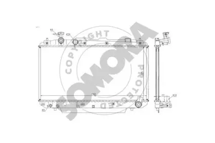 Радиатор, охлаждение двигателя SOMORA купить