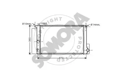 Радиатор, охлаждение двигателя SOMORA купить