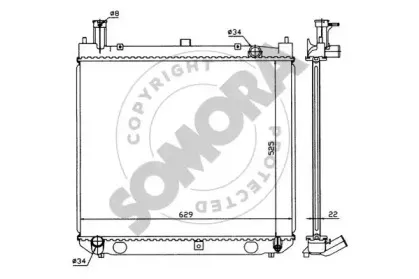 Радиатор, охлаждение двигателя SOMORA купить