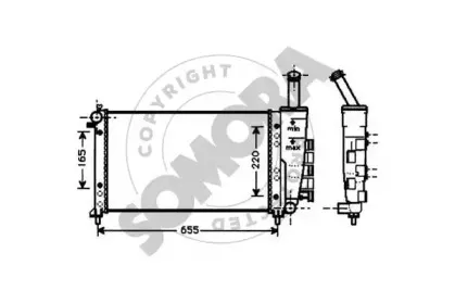 Радиатор, охлаждение двигателя SOMORA купить