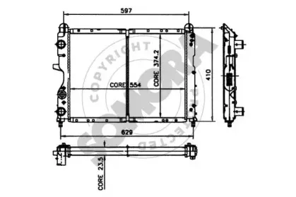 Радиатор, охлаждение двигателя SOMORA купить