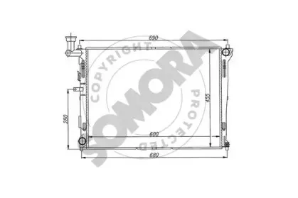 Радиатор, охлаждение двигателя SOMORA купить