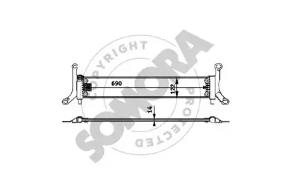 Радиатор, охлаждение двигателя SOMORA купить