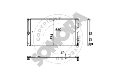 Радиатор, охлаждение двигателя SOMORA купить